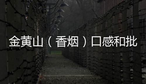 金黄山（香烟）口感和批发价格怎么样？
